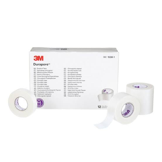 Durapore™ Surgical Tape 1538-1, 1 inch x 10 yard (2,5cm x 9,1m), 12 Rolls/Box qphealthcare store