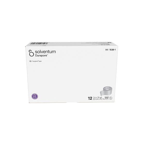 Solventum 3M Durapore Surgical Tape 1538-1 | 1 Inch White Plaster | qpHealthcare - Image 3