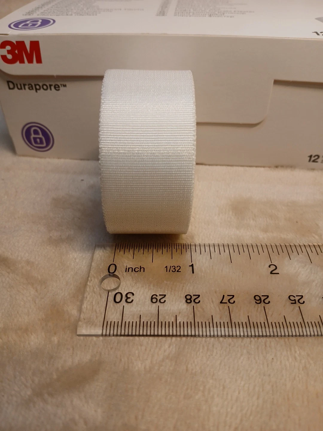 Durapore™ Surgical Tape 1538-1, 1 inch x 10 yard (2,5cm x 9,1m), 12 Rolls/Box qphealthcare store