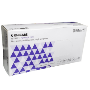 Unicare Nitrile powder-free, non-sterile, ambidextrous,single use Gloves qphealthcare store