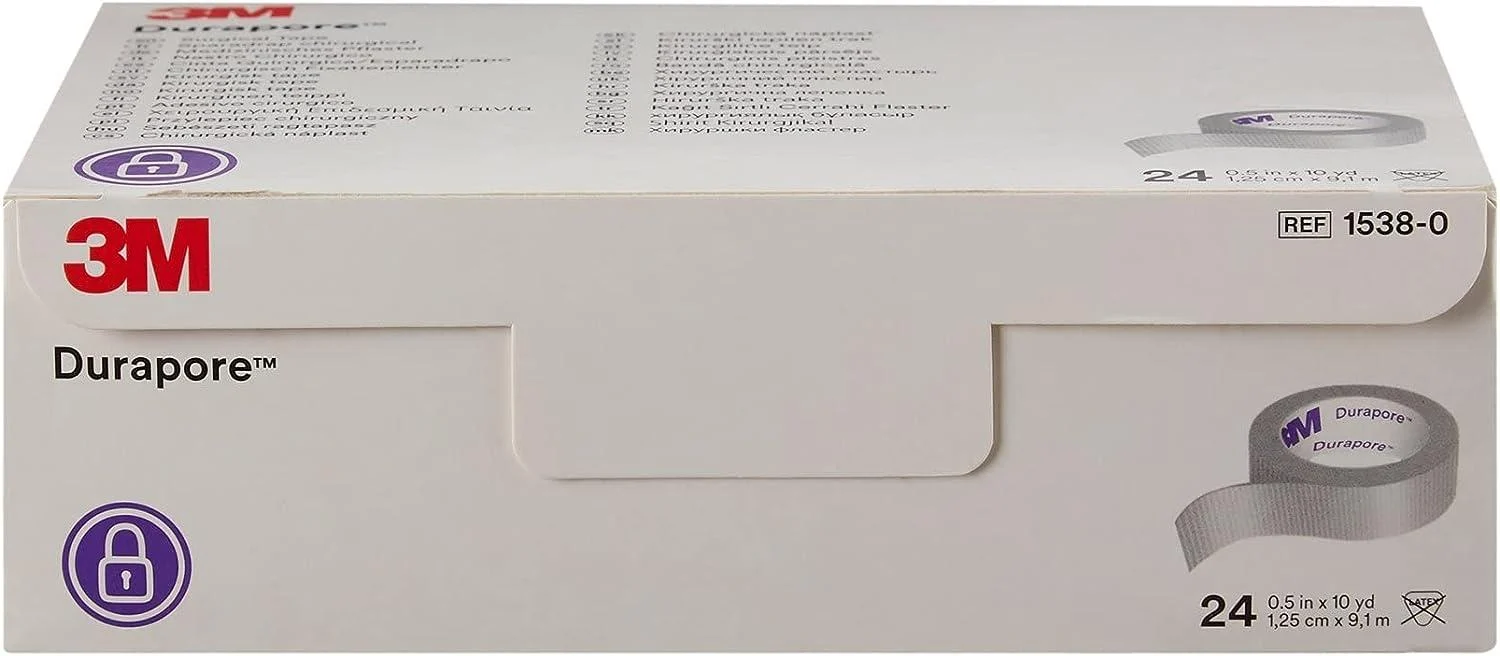 durapore 1/2 inch x 10 yards (Model 1538-0)- 24 rolls per box qphealthcare
